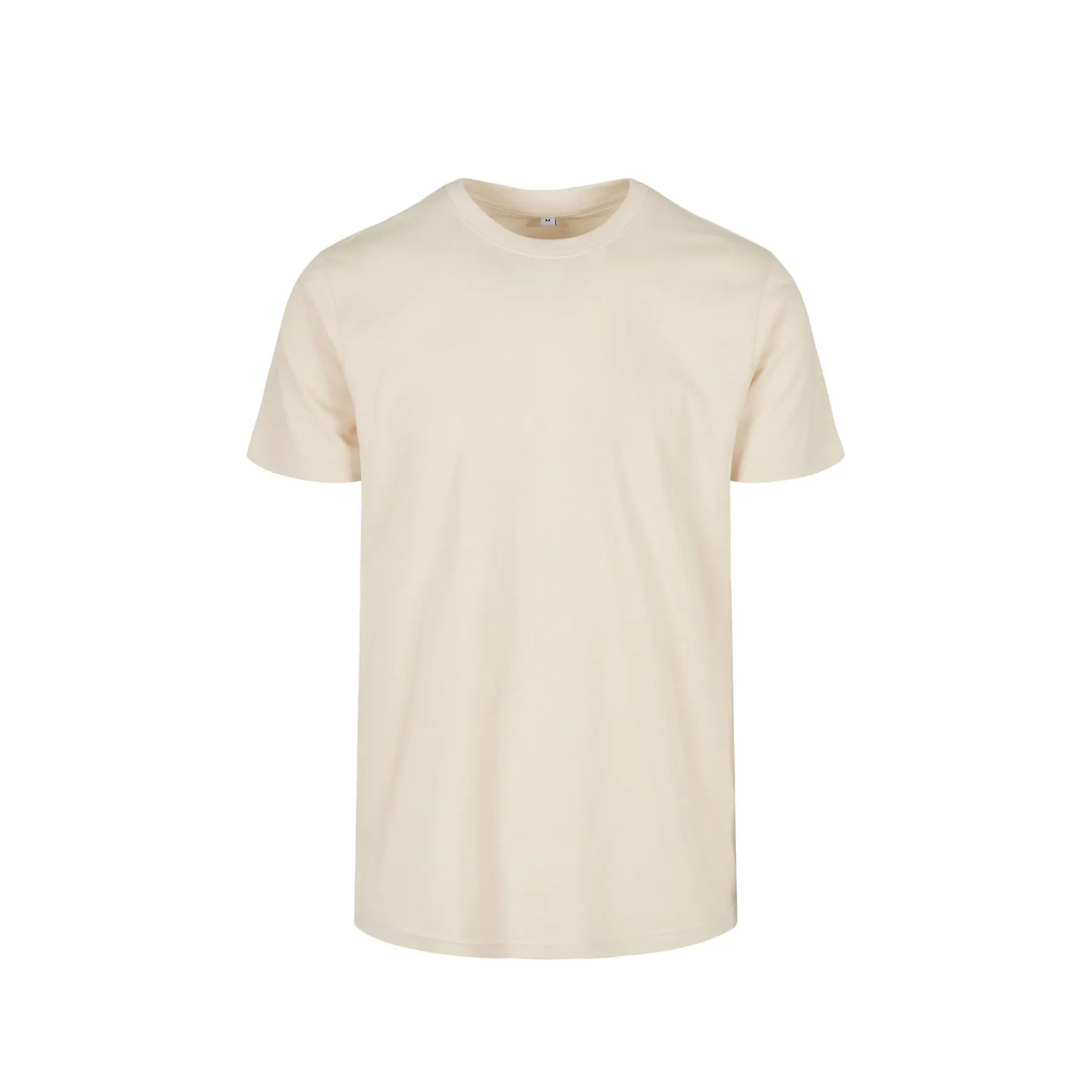 Build Your Brand Unisex Beige T-Shirt Basic
