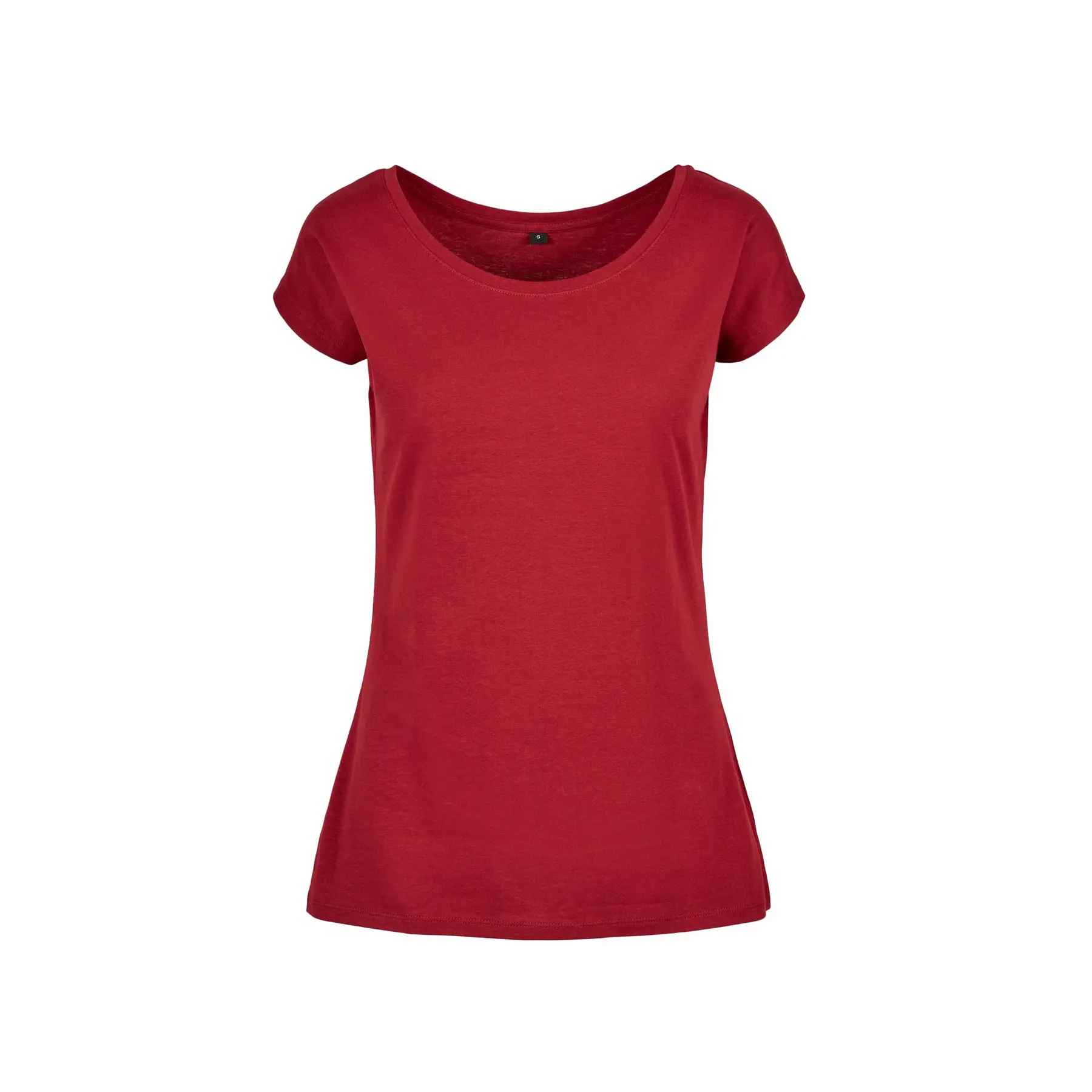 Build Your Brand Women's Rouge ’S Wide Neck T-Shirt