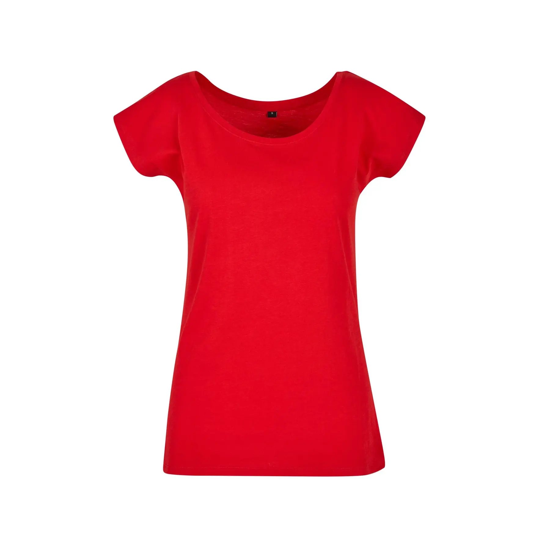 Build Your Brand Women's Rouge ’S Wide Neck T-Shirt