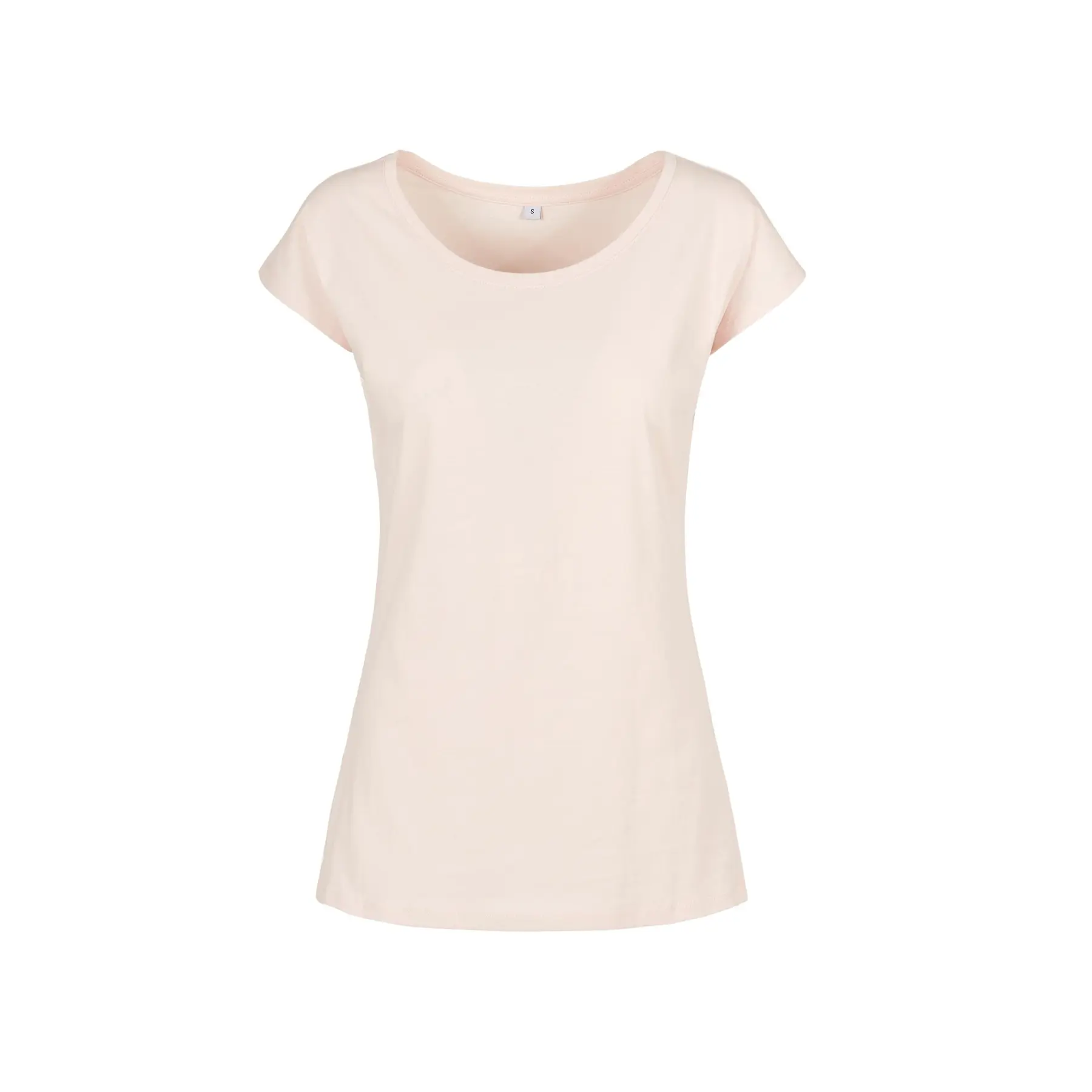 Build Your Brand Women's Rose ’S Wide Neck T-Shirt