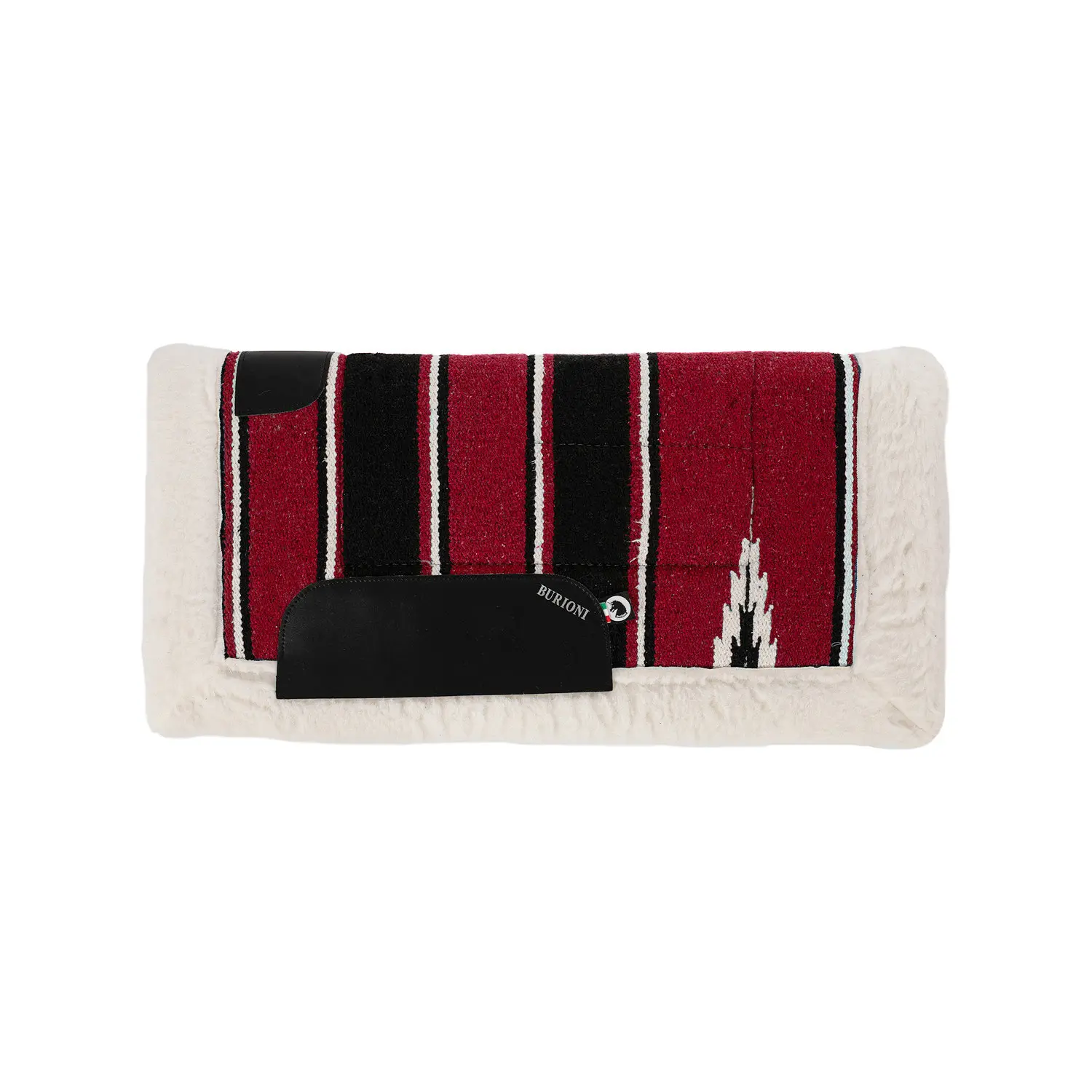 Burioni Rouge Synthetic Western Saddle Pad For Horse Navajo