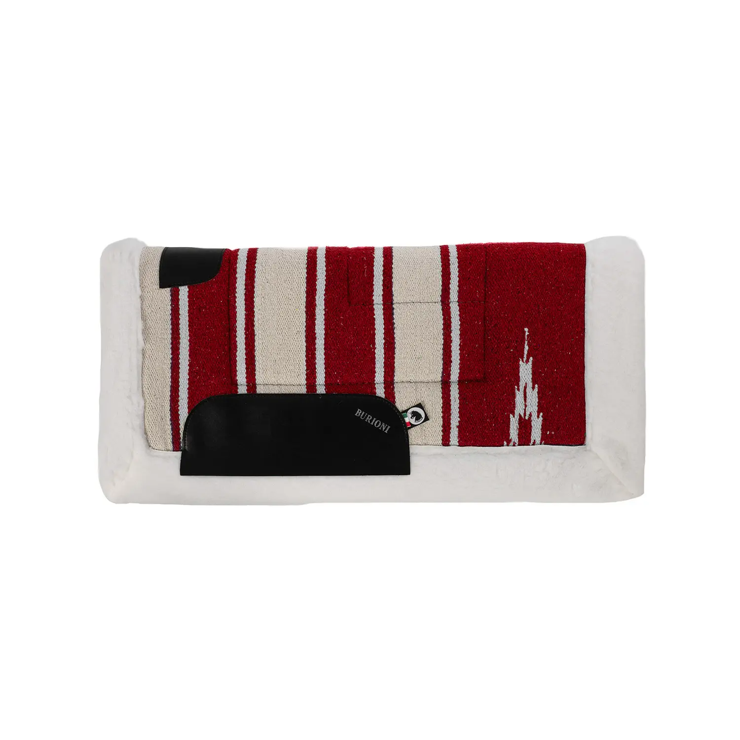 Burioni Rouge Synthetic Western Saddle Pad For Horse Navajo