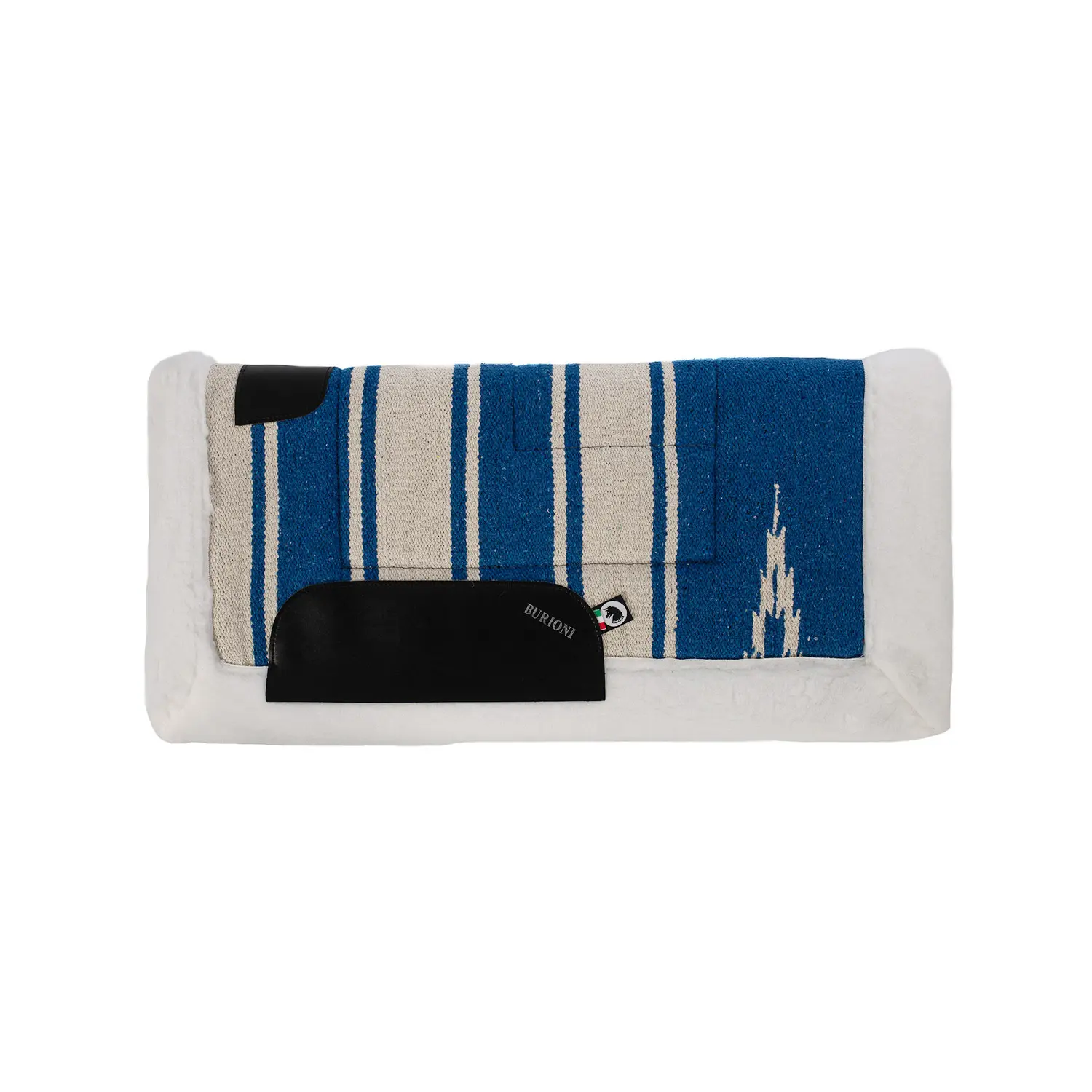 Burioni Bleu Synthetic Western Saddle Pad For Horse Navajo