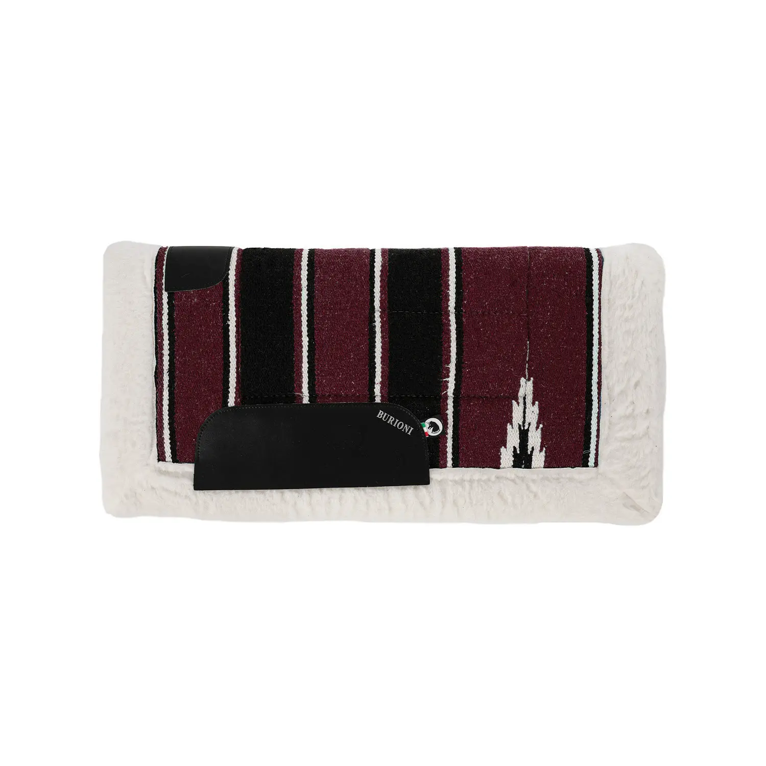 Burioni Marron Synthetic Western Saddle Pad For Horse Navajo