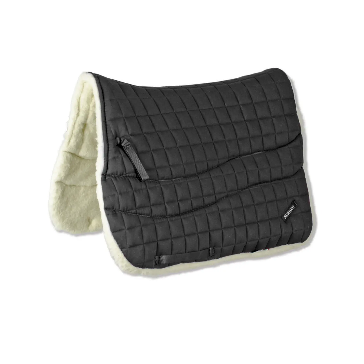 Burioni Noir Cotton And Wool Trail Riding Saddle Pad For Horses