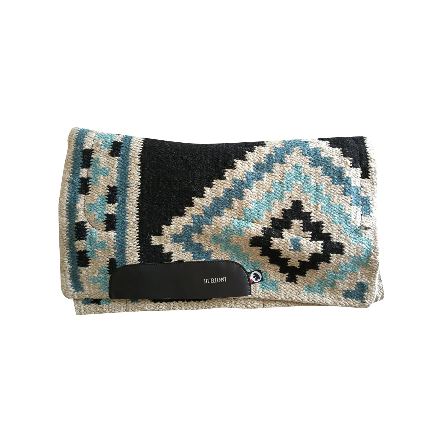 Burioni Noir Wool Dressage Saddle Pad For Horse Western Lana