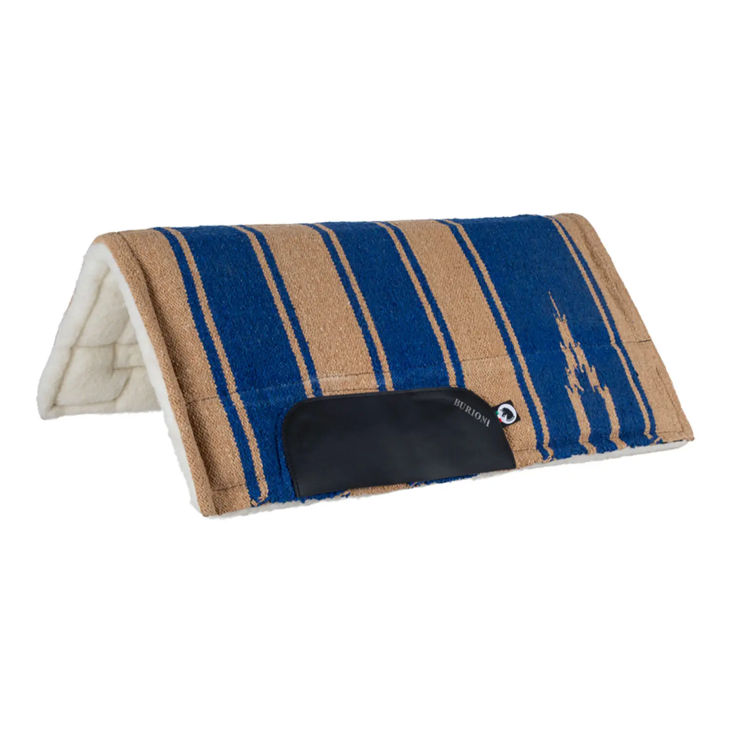 Burioni Bleu Western Saddle Pad For Horse With Neoprene Insert Navajo