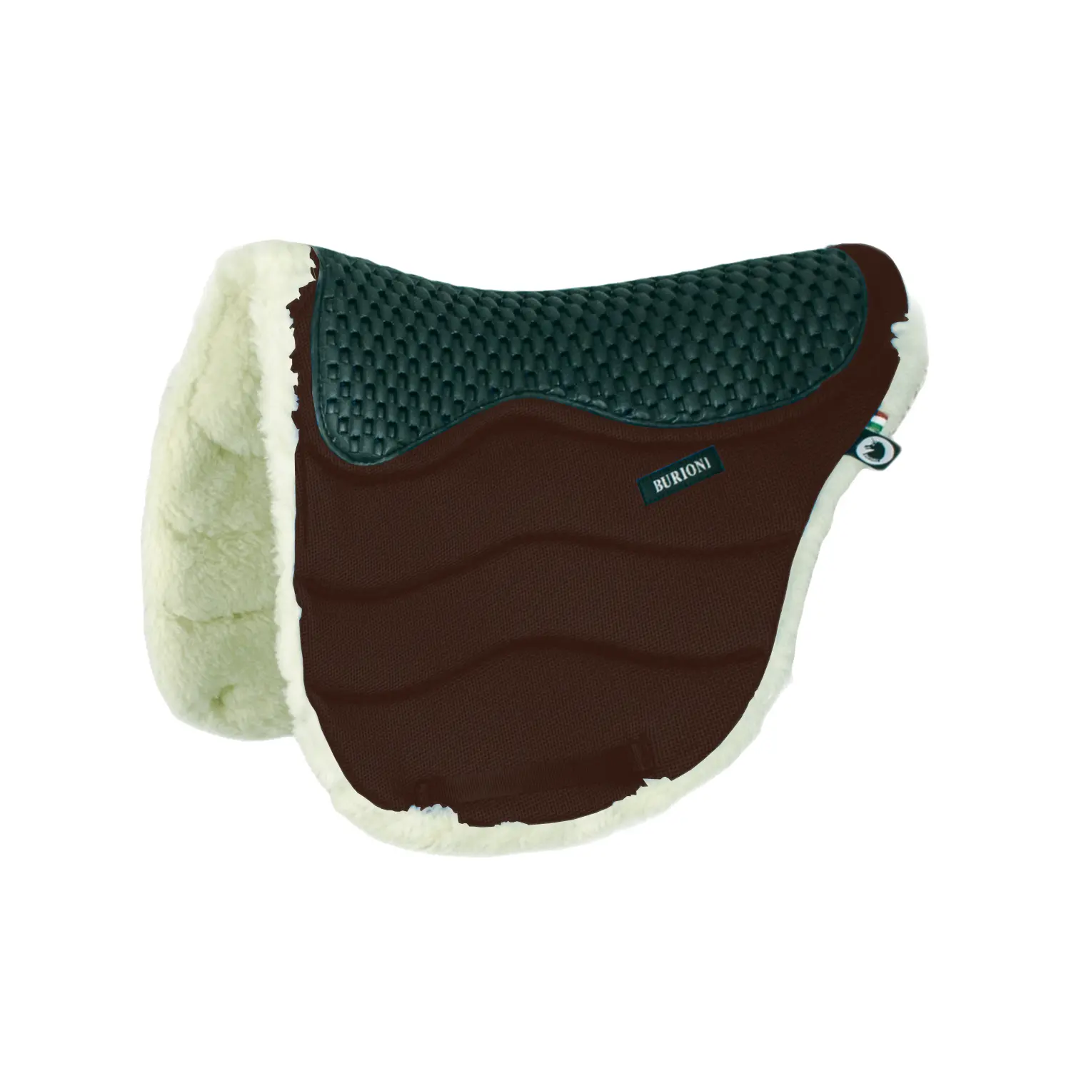 Tapis de selle pour cheval en laine + gel Burioni