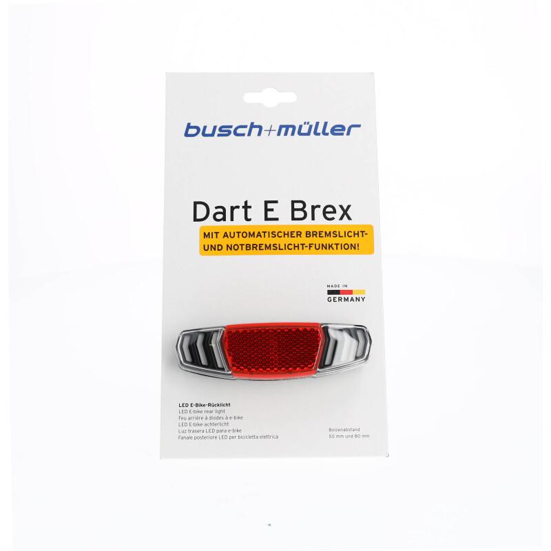 Luce posteriore per e-bike Busch & Müller Toplight Dart Brex DC - Funzione frenata d'emergenza