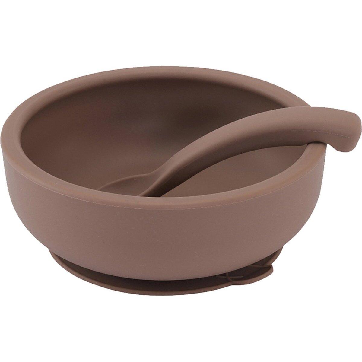 5714302000839 - Schüssel mit Saugnapf + Deckel und Löffel By Lille Vilde