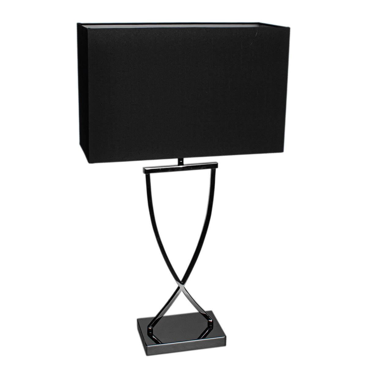 7391741204455 - Tischleuchte Omega in Schwarz E27 400mm - black - By Rydens