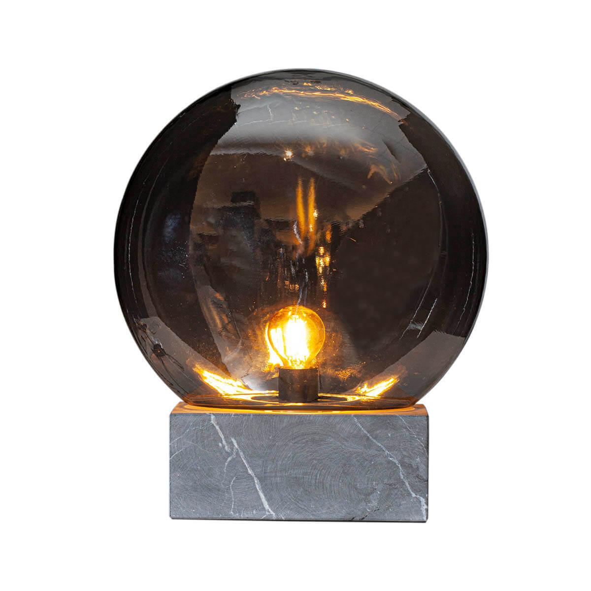 7391741025715 - Tischleuchte Glori in Schwarz-transparent E27 - black - By Rydens