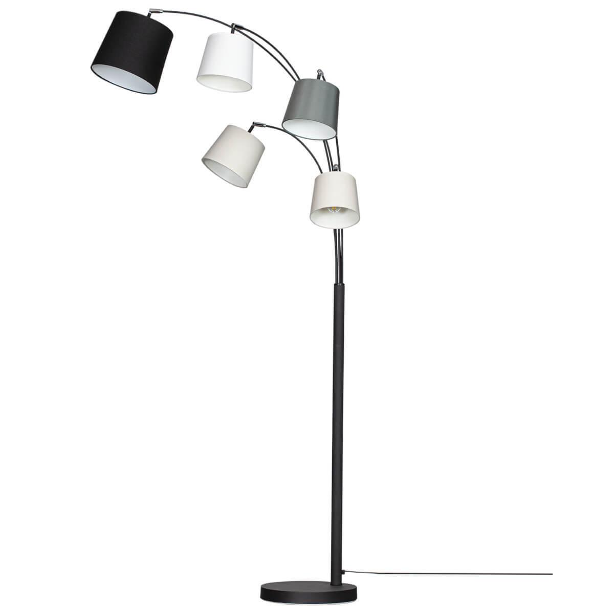 7391741004437 - Foggy 5-fl sandschwarz sortierte Schirme Stehleuchte