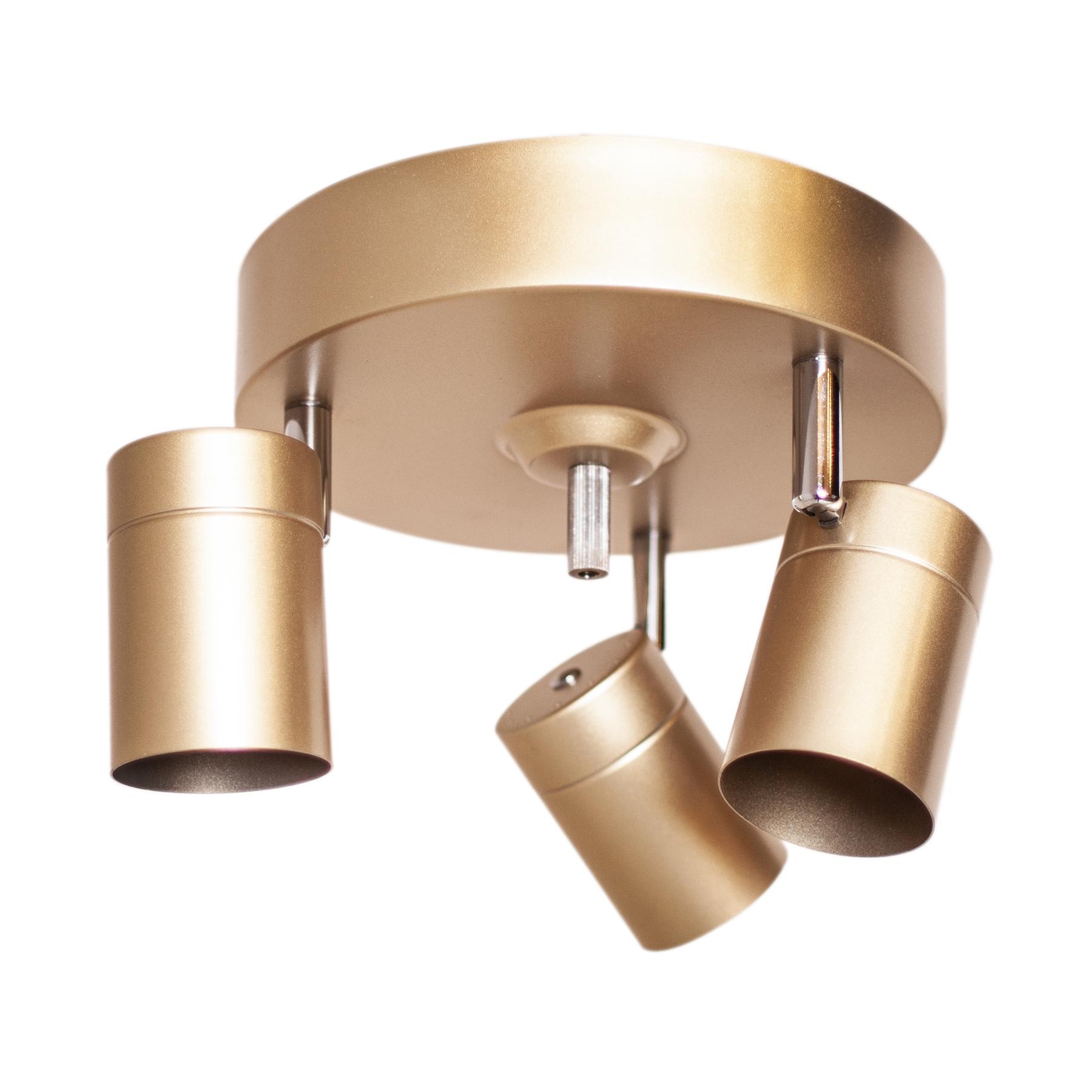 7391741007131 - By Rydens - Deckenleuchte Correct in Gold GU10 3-flammig - yellow