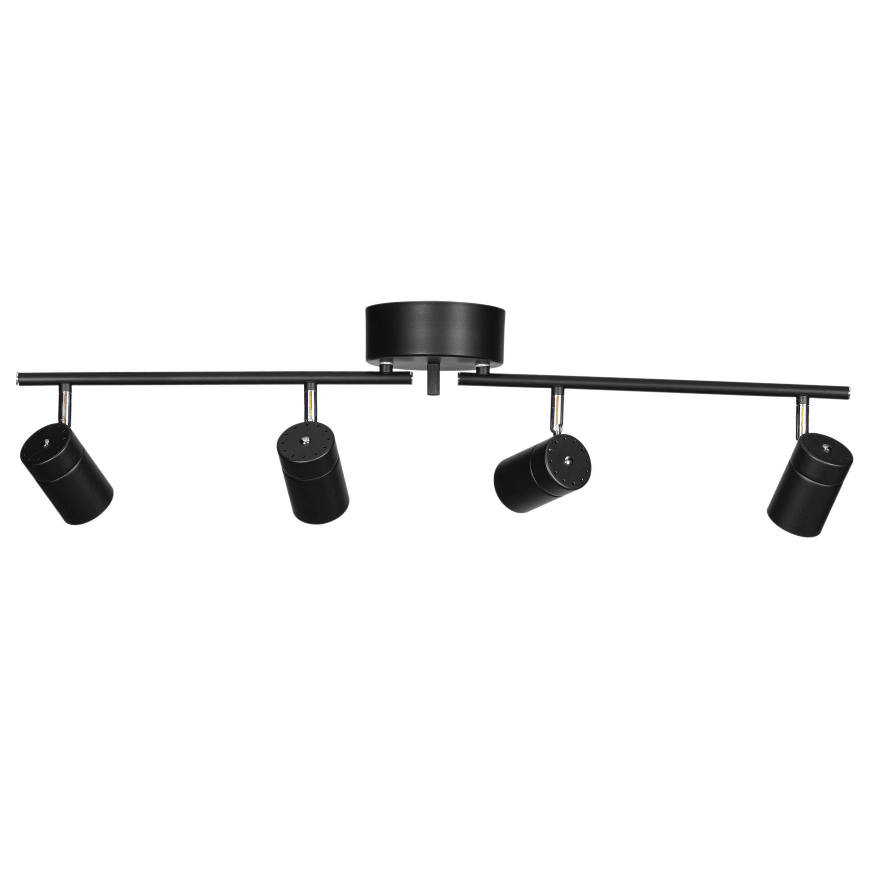 7391741007209 - Deckenleuchte Correct in Schwarz-matt GU10 4-flammig - black - By Rydens