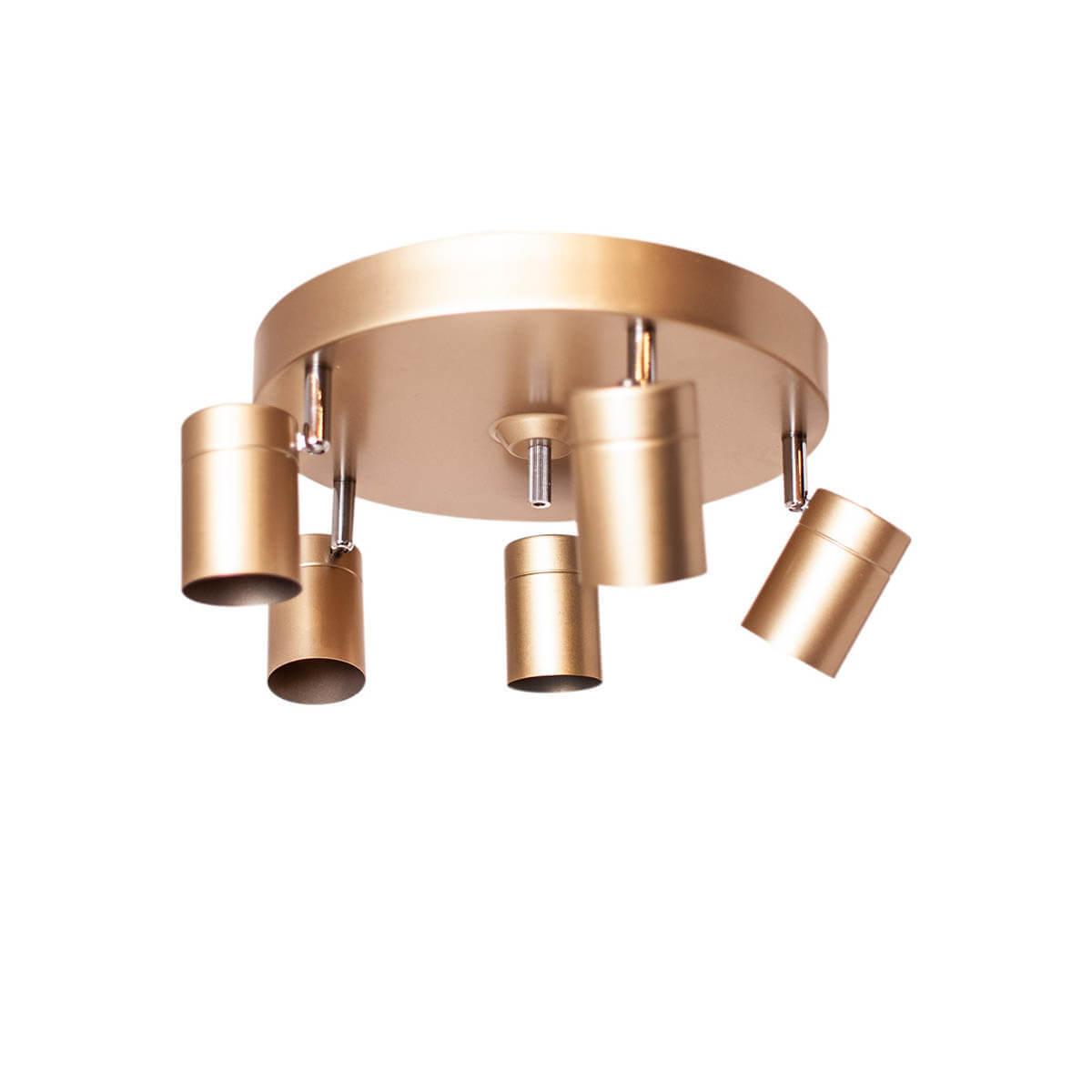 7391741007339 - Byrydens - By Rydens Deckenleuchte Correct in Gold GU10 5-flammig - yellow