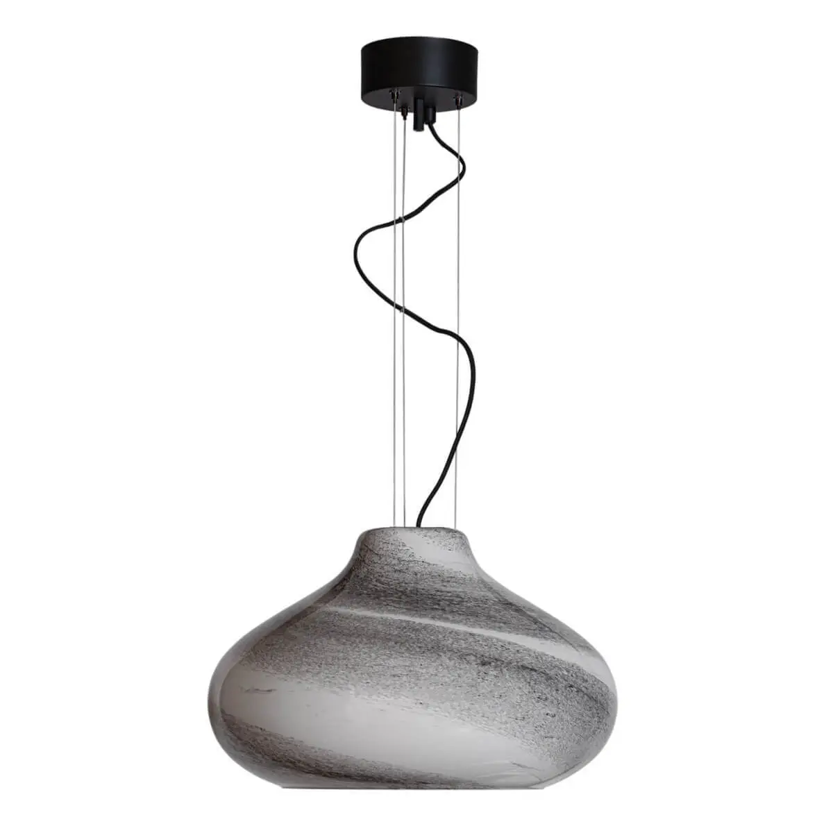 7391741011329 - By Rydéns Pendelleuchte Mira schwarz Ø 45 cm Glas