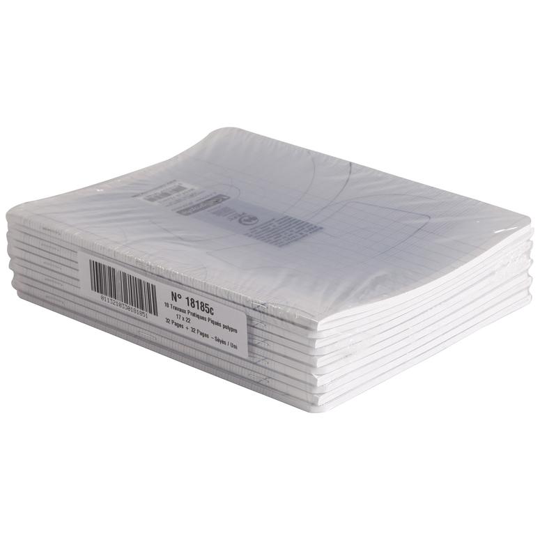 3210330181851 - Geheftetes Arbeitsheft mit 64 Seiten großkariert und uni 8000 Polypro