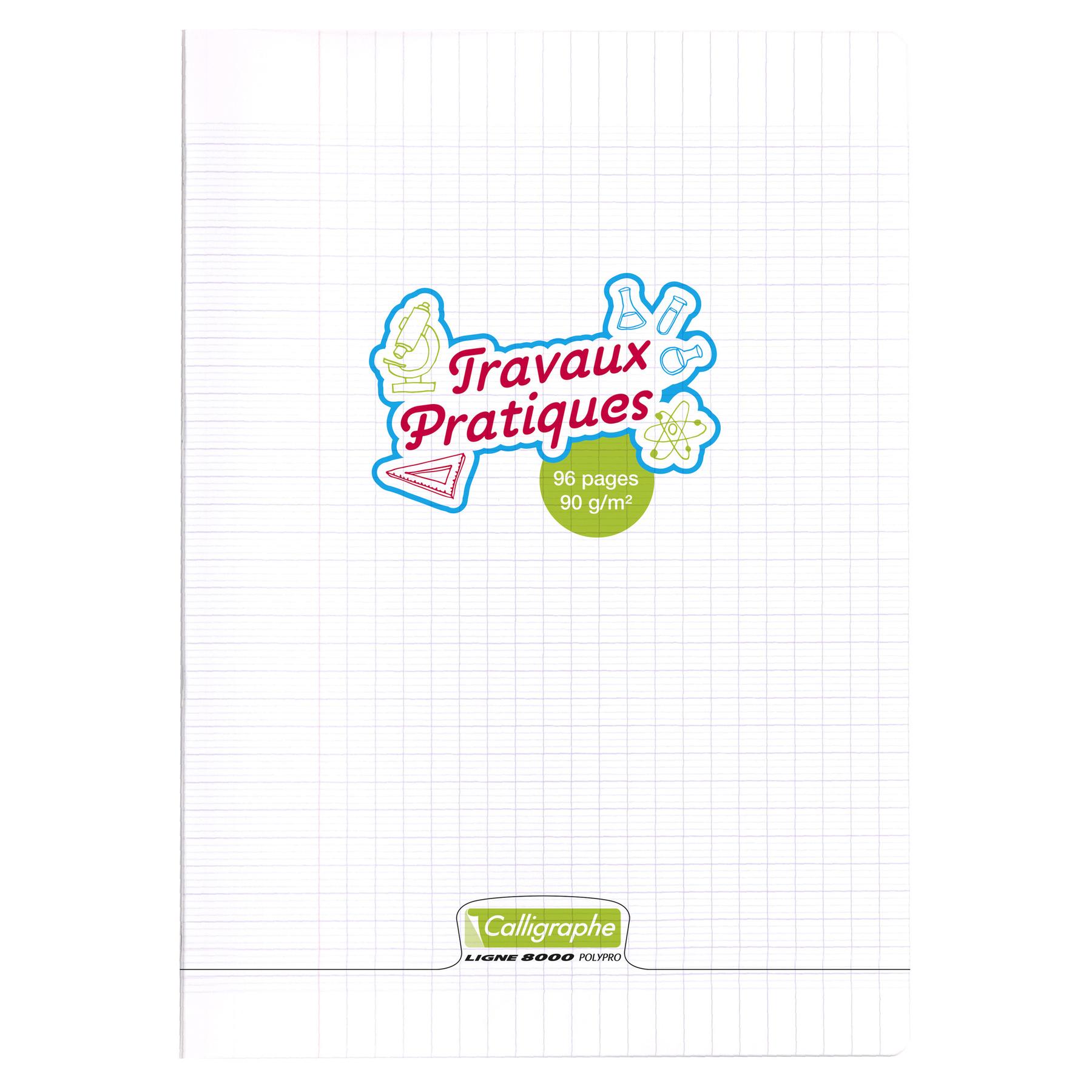 3210330181875 - Arbeitsheft Piqué a4 96 Seiten Großes Quadrat mit Einband 8000 Polypro