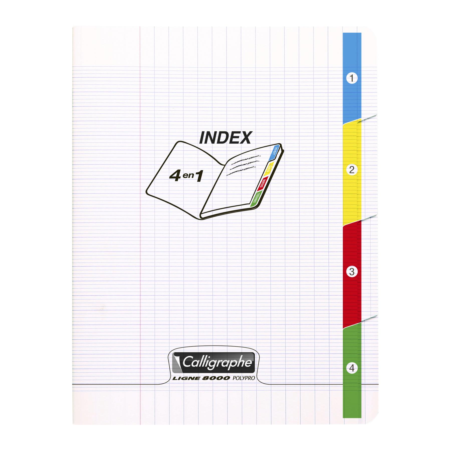 3210330182254 - Heft 4 Index geheftet 140 Seiten großkariert 8000 Polypro