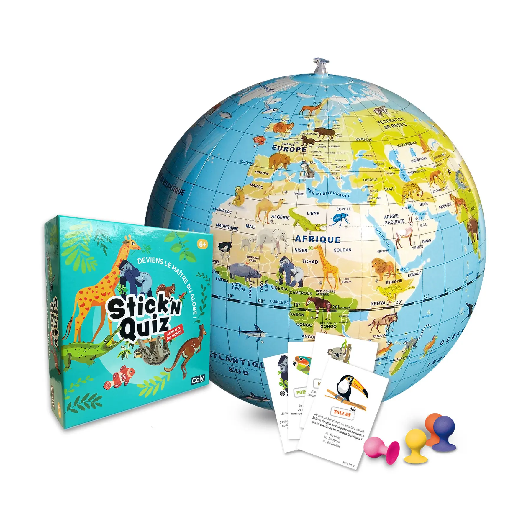 3760039940261 - Erdkugel Stick N Quiz (x2)