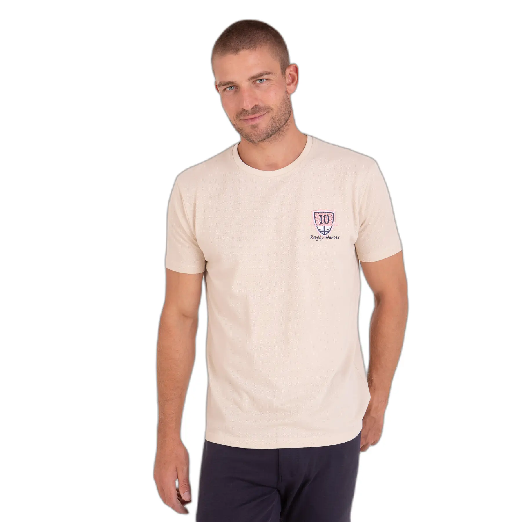 Piqué Baumwoll-T-Shirt Camberabero