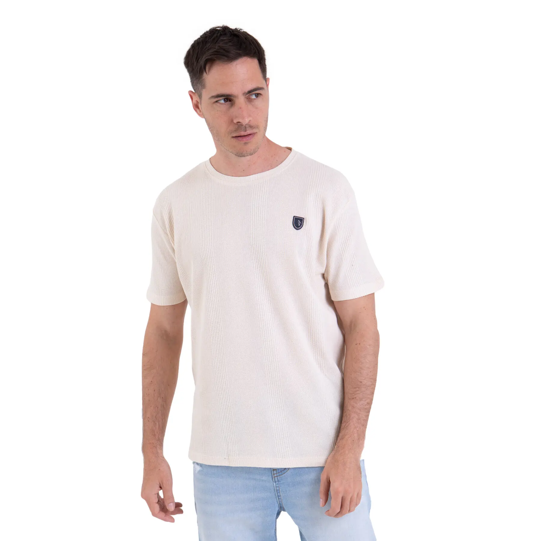 T-Shirt aus gemustertem Material Camberabero