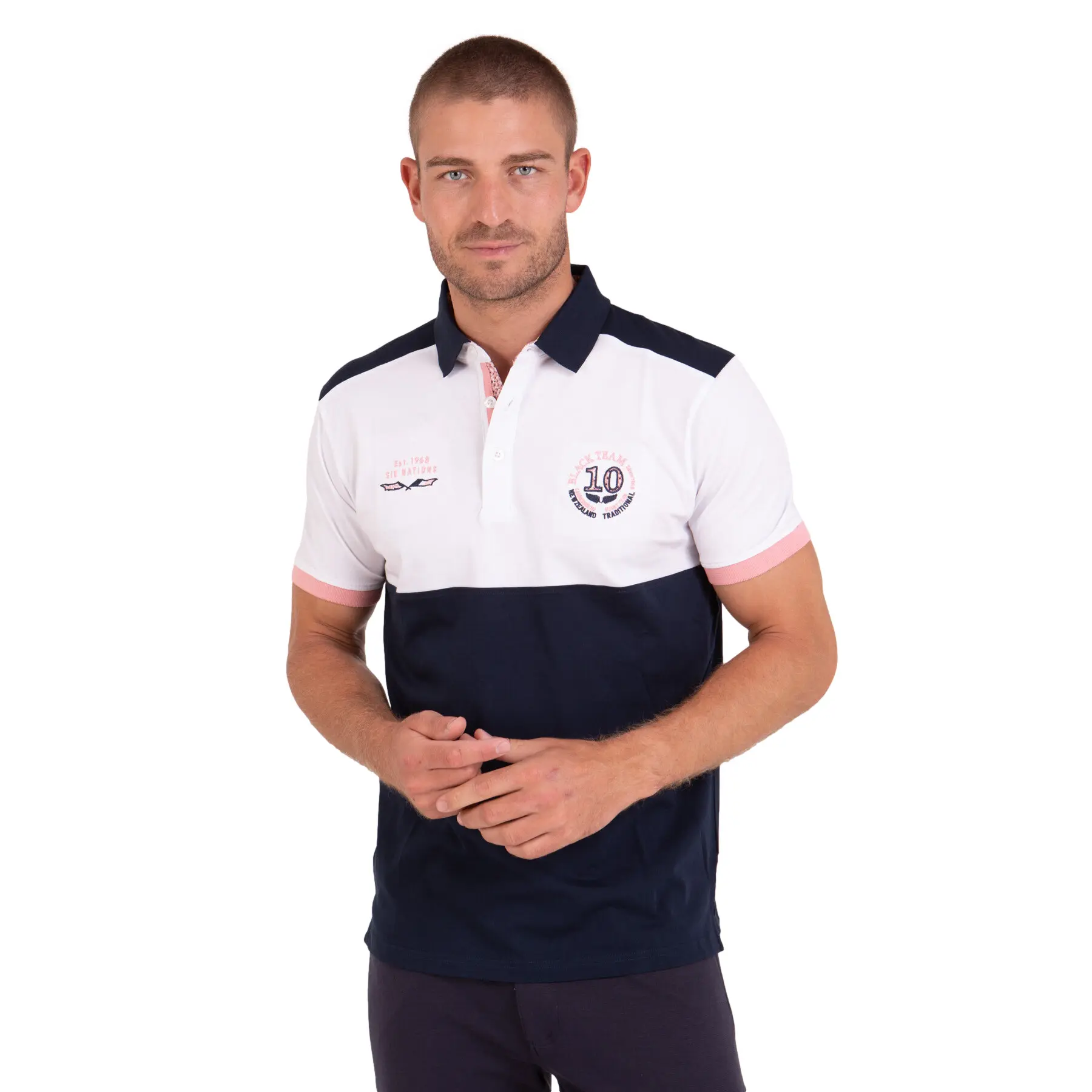 Zweifarbiges Poloshirt Camberabero