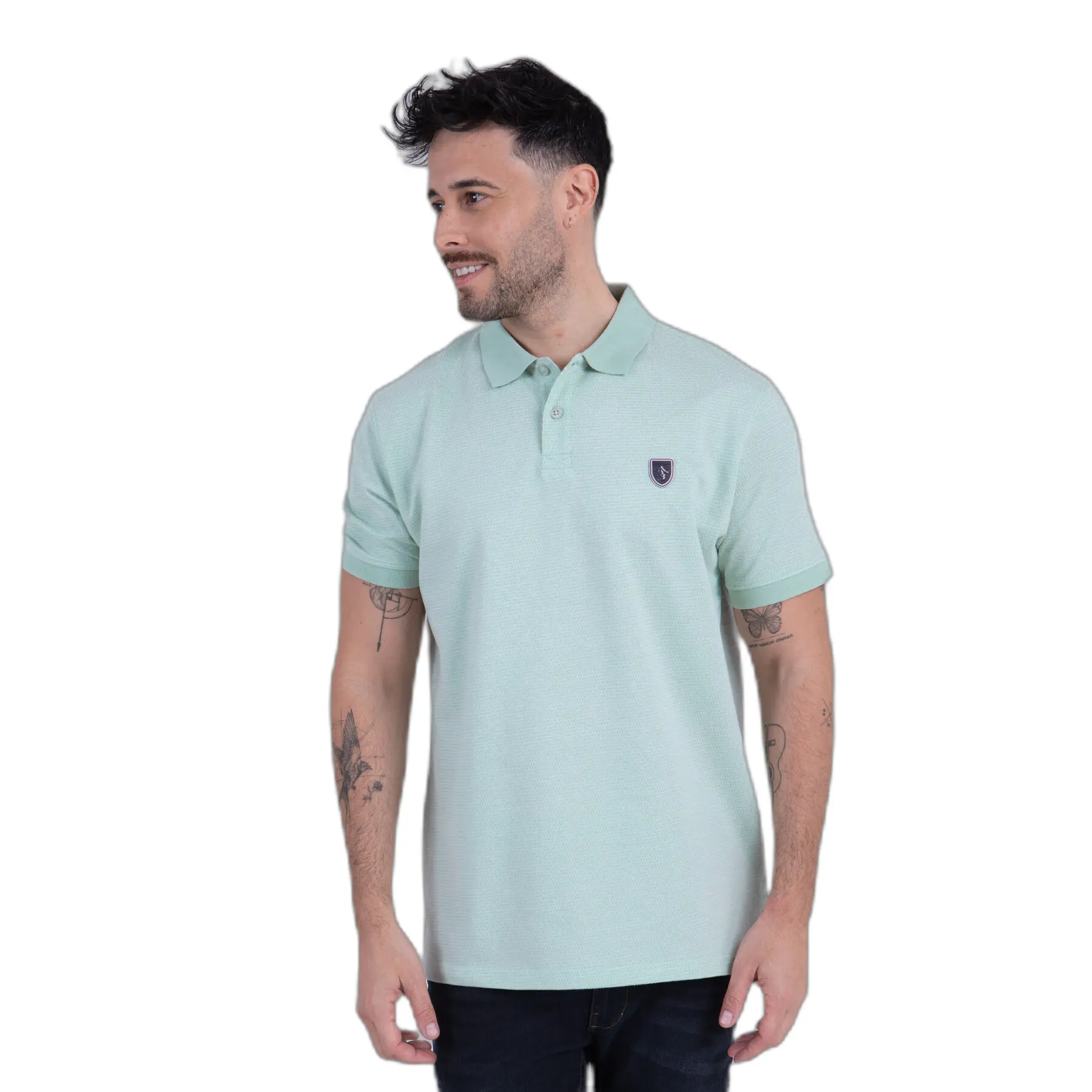 Camberabero Men's Vert Fancy Knit Polo