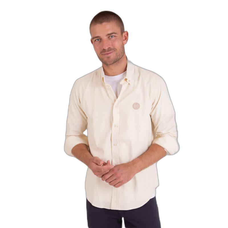 3661920892853 - Uniquefarbene Langarmhemd mit Struktur Camberabero