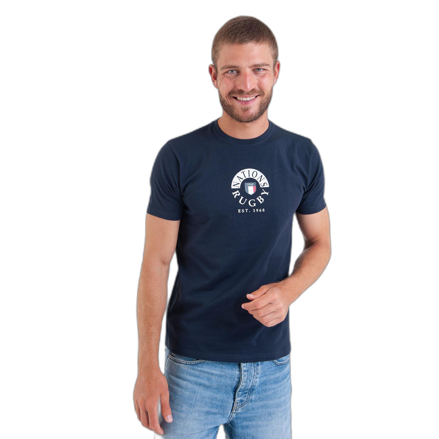 3661920325696 - T-Shirt mit Rugby-Nationen-Print auf der Brust Camberabero