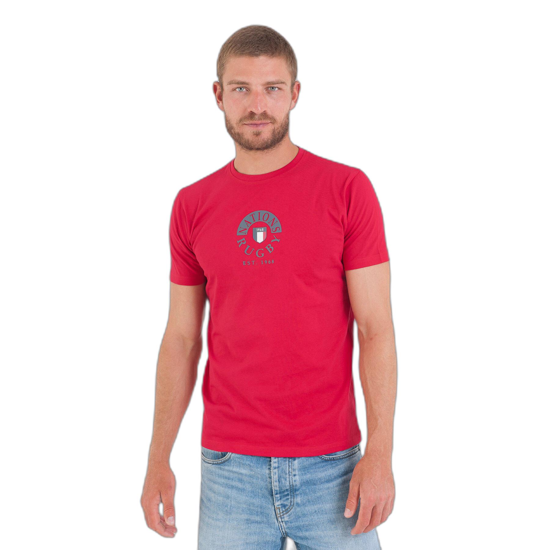 3661920325986 - T-Shirt mit Rugby-Nationen-Print auf der Brust Camberabero 3661920325986 - T-Shirt mit Rugby-Nationen-Print auf der Brust Camberabero