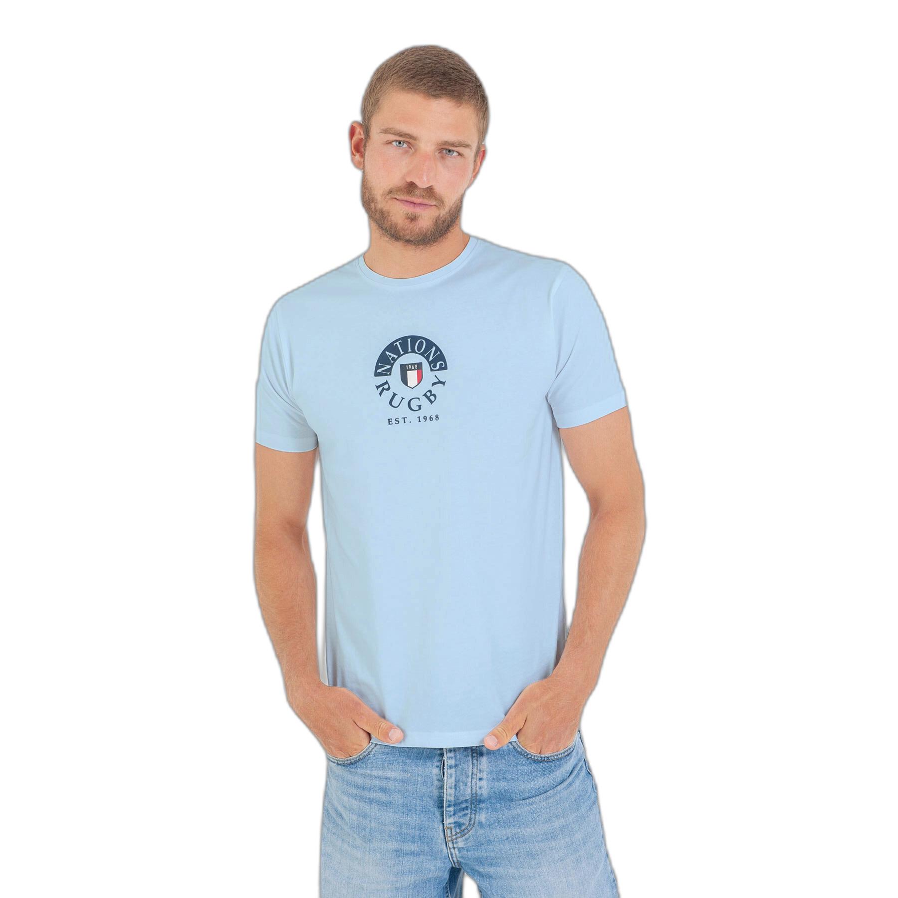 3661920325894 - T-Shirt mit Rugby-Nationen-Print auf der Brust Camberabero