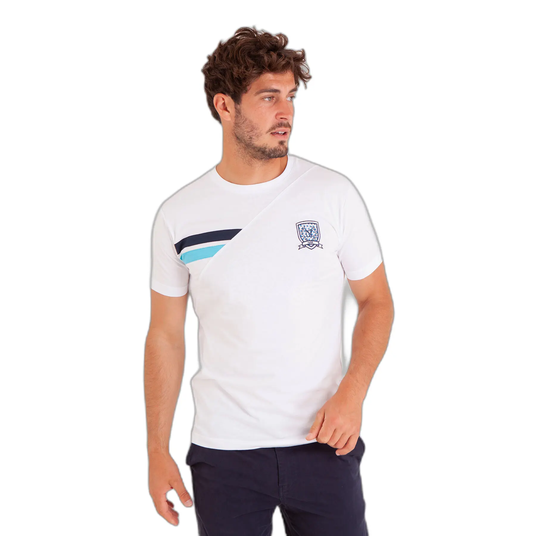 3661920328963 - T-Shirt mit besticktem Wappen und Einsätzen Camberabero