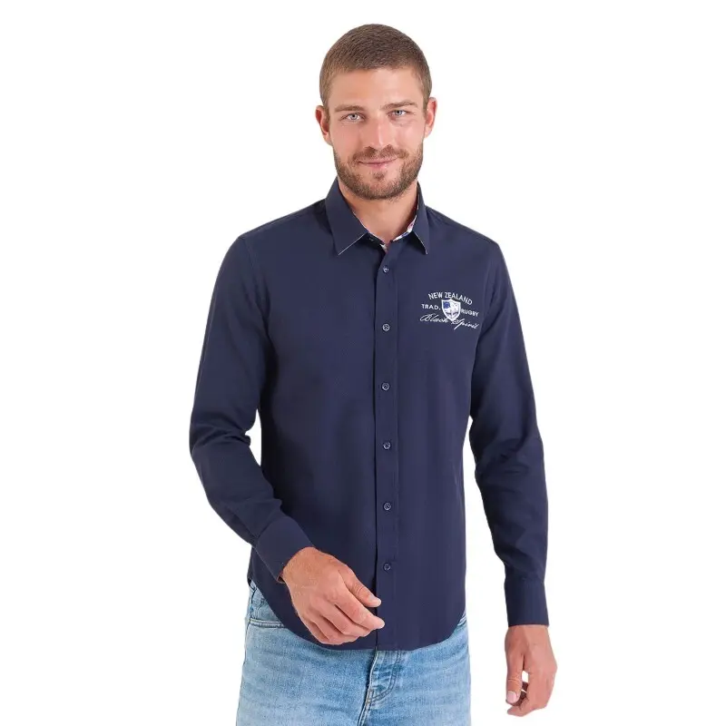 3661920333509 - Hemd langarm aus Fantasiestoff mit kontrastierenden Details Camberabero