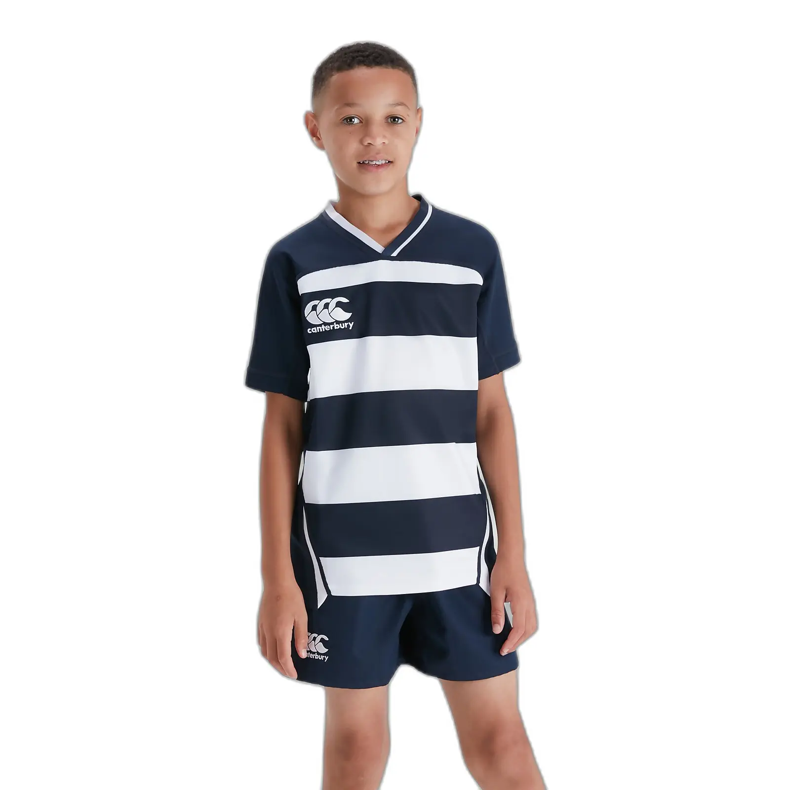 Gestreiftes Kindertrikot Canterbury Vapodri Evader