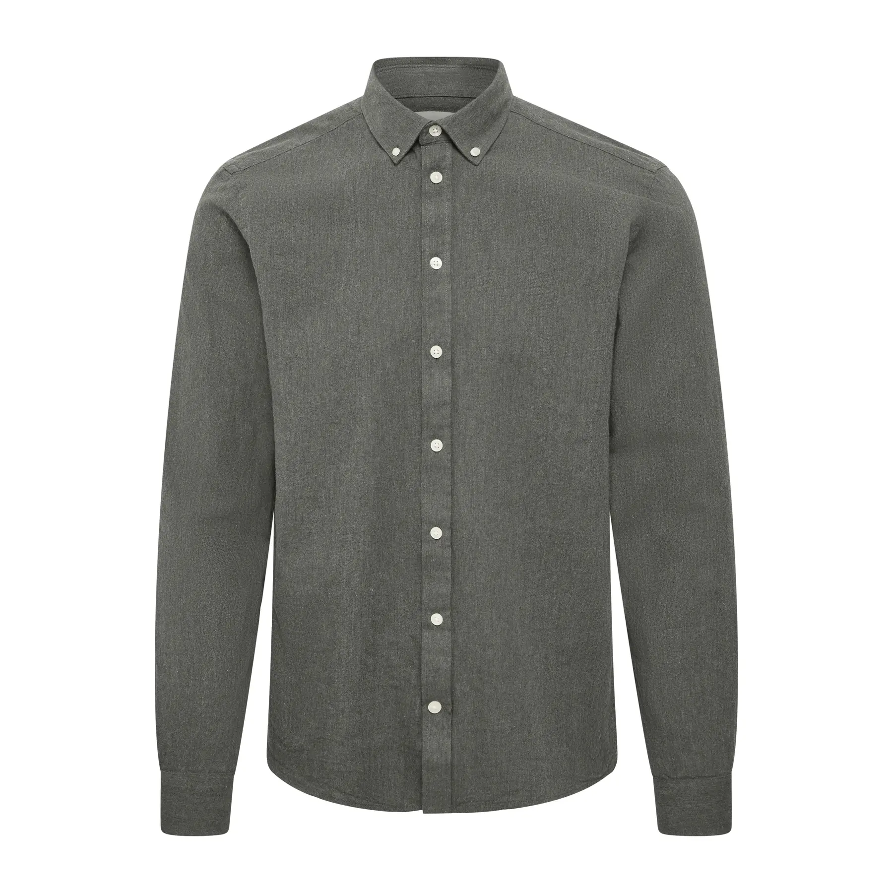 Casual Friday Gris Long Sleeve Fil-À-Fil Shirt Cfanton Bd