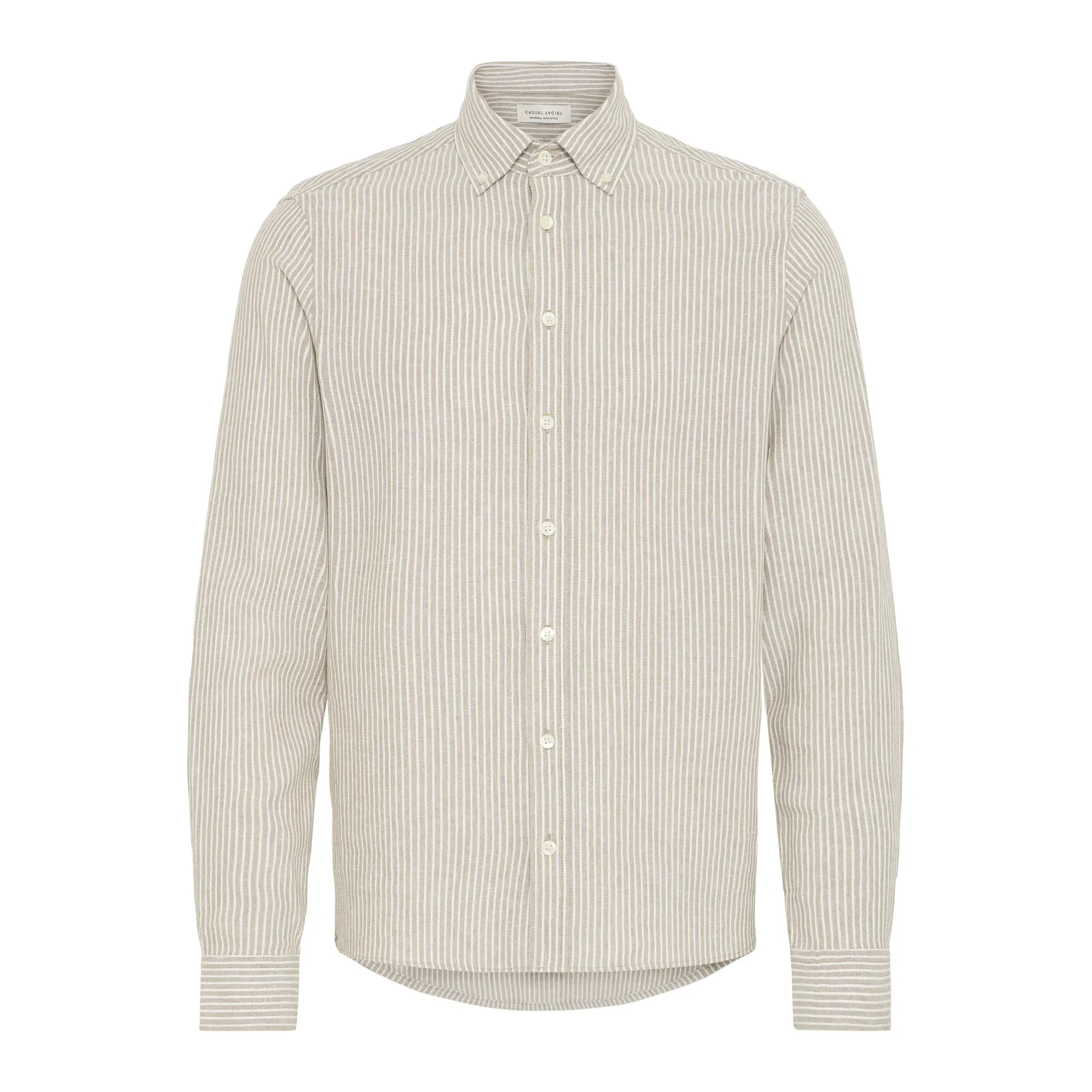 Long sleeve linen blend shirt Casual Friday Hanes