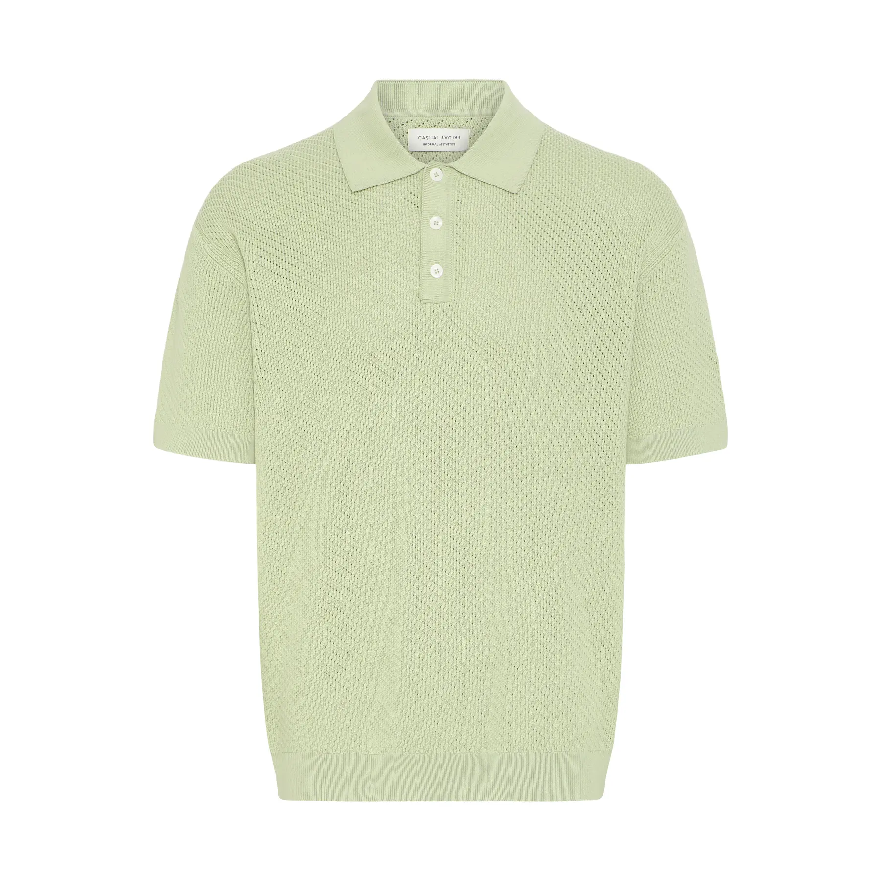 Knitted polo shirt Casual Friday CFIsaksson
