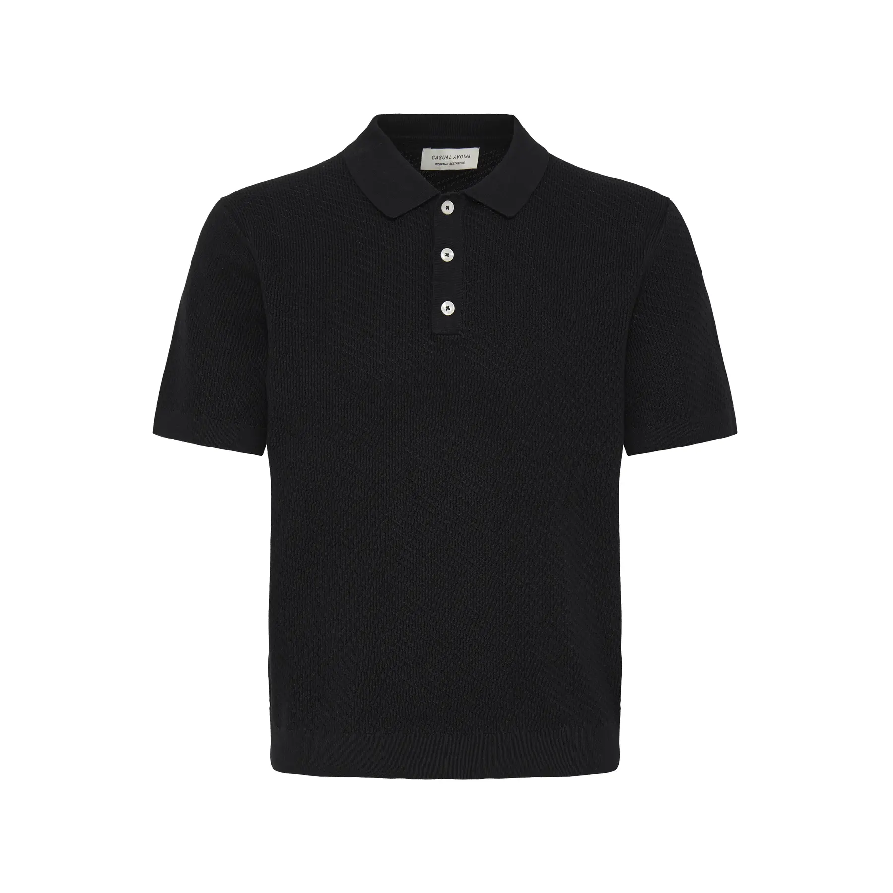 Image of Gestricktes Poloshirt Casual Friday CFIsaksson