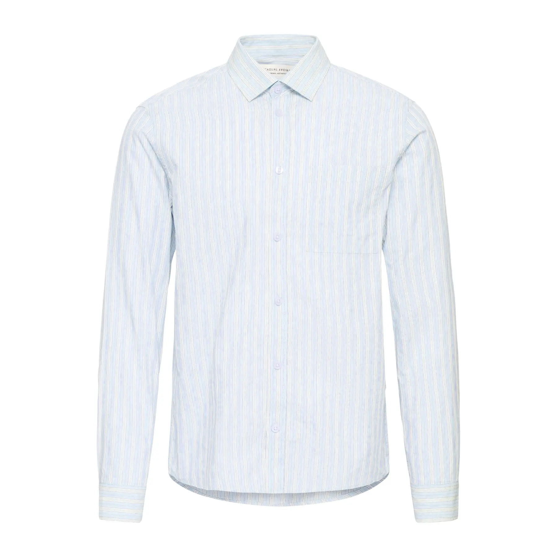 Casual Friday Bleu Striped Long Sleeve Shirt Cforlyn