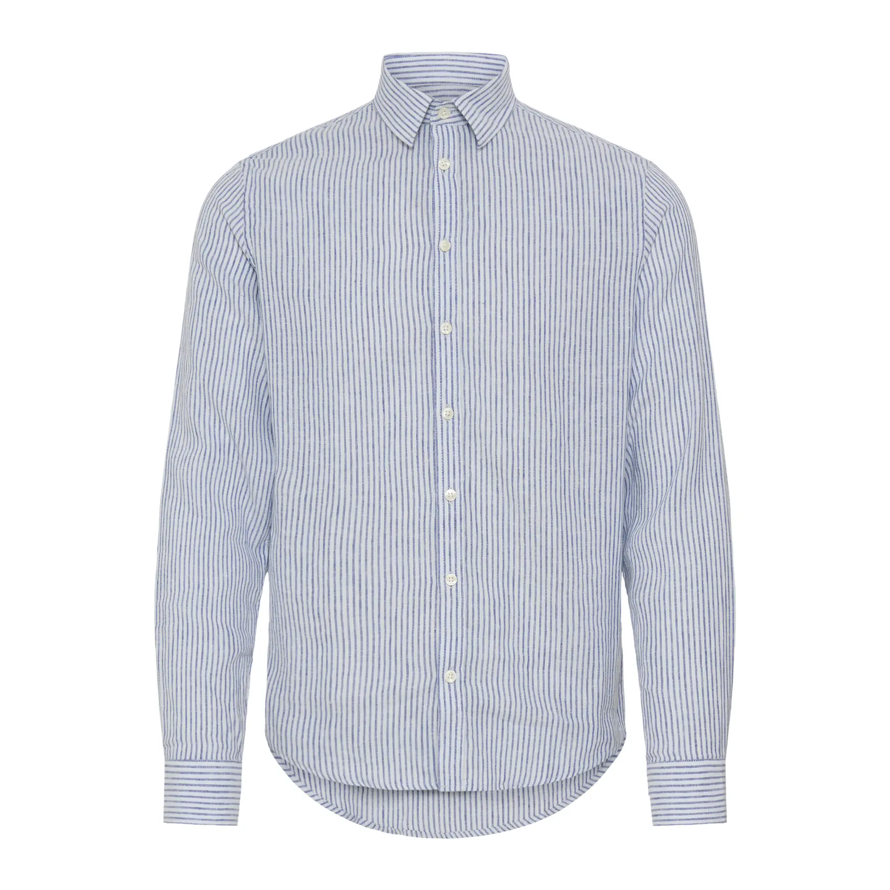 Long-sleeved linen shirt Casual Friday CFEstrup Mix