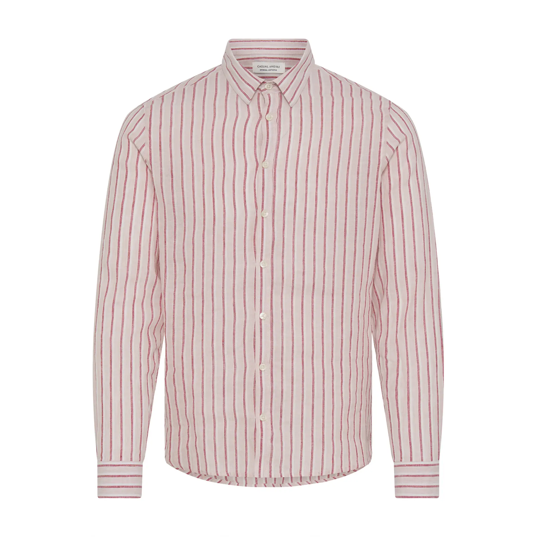 Camicia a righe in lino maniche lunghe Casual Friday CFRissa