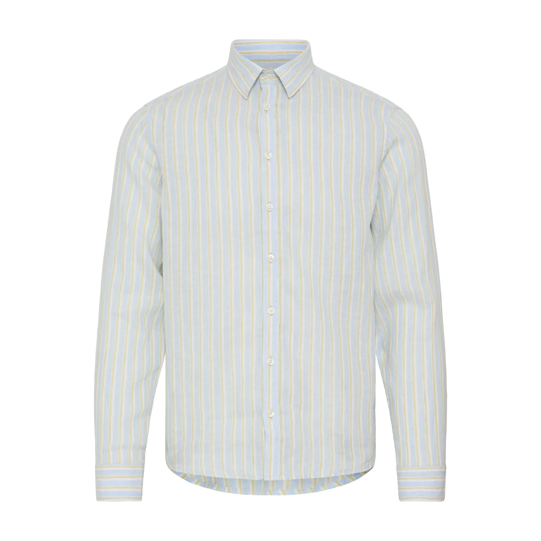 Image of Gestreifte Leinenbluse mit langen Ärmeln Casual Friday CFRissa
