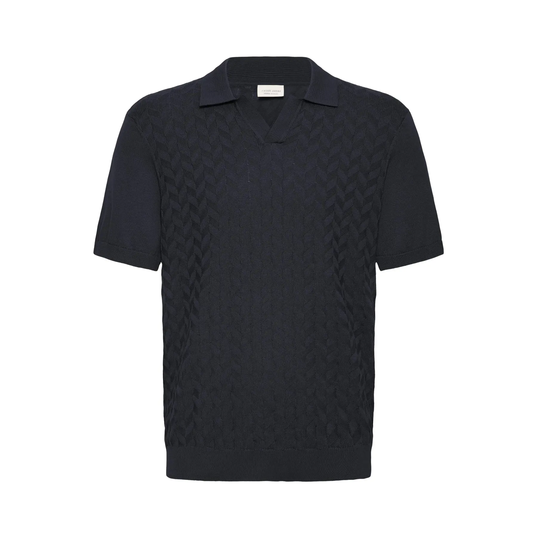 Image of Gestricktes Poloshirt Casual Friday CFDyrvik