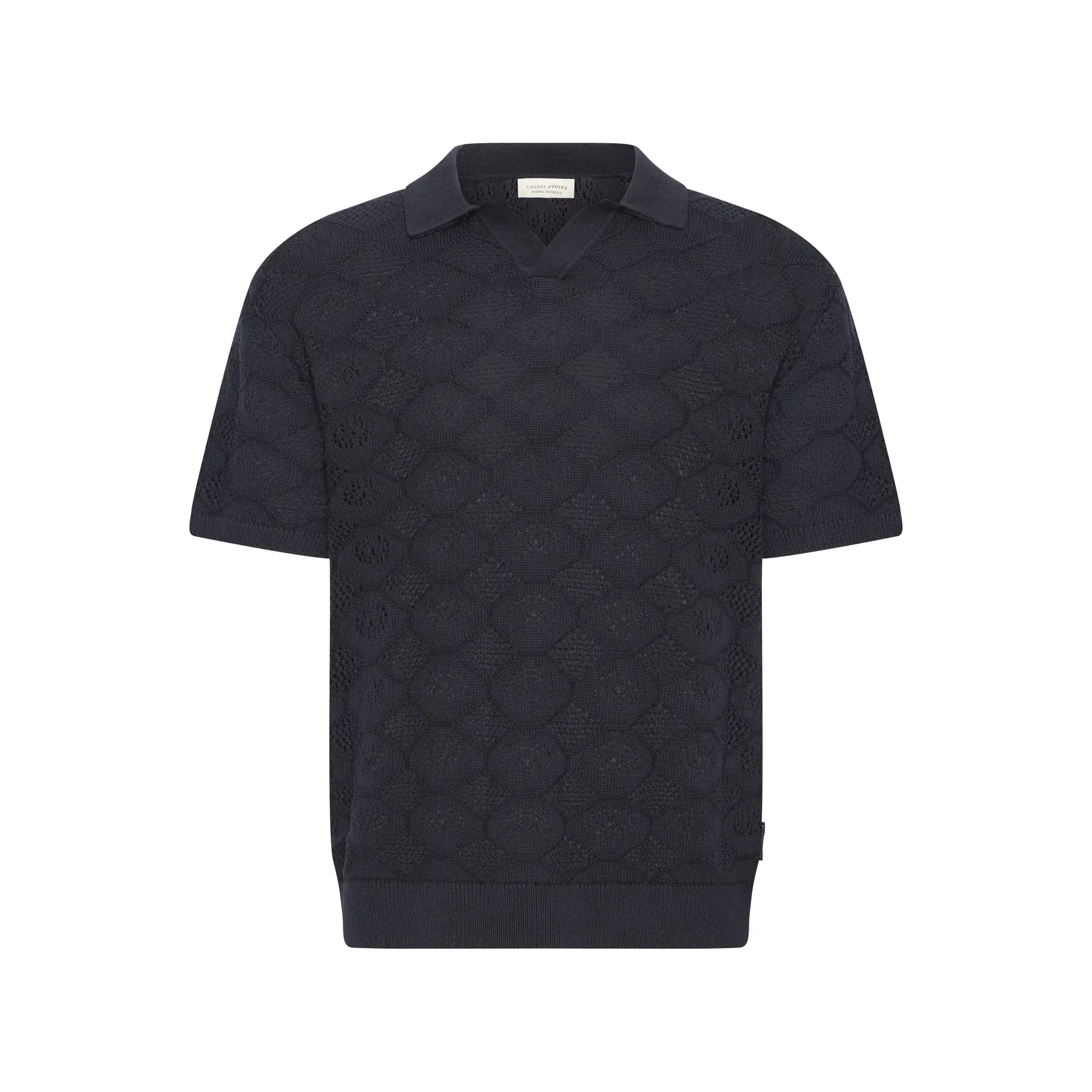 Image of Gestricktes Poloshirt Casual Friday CFAngvig