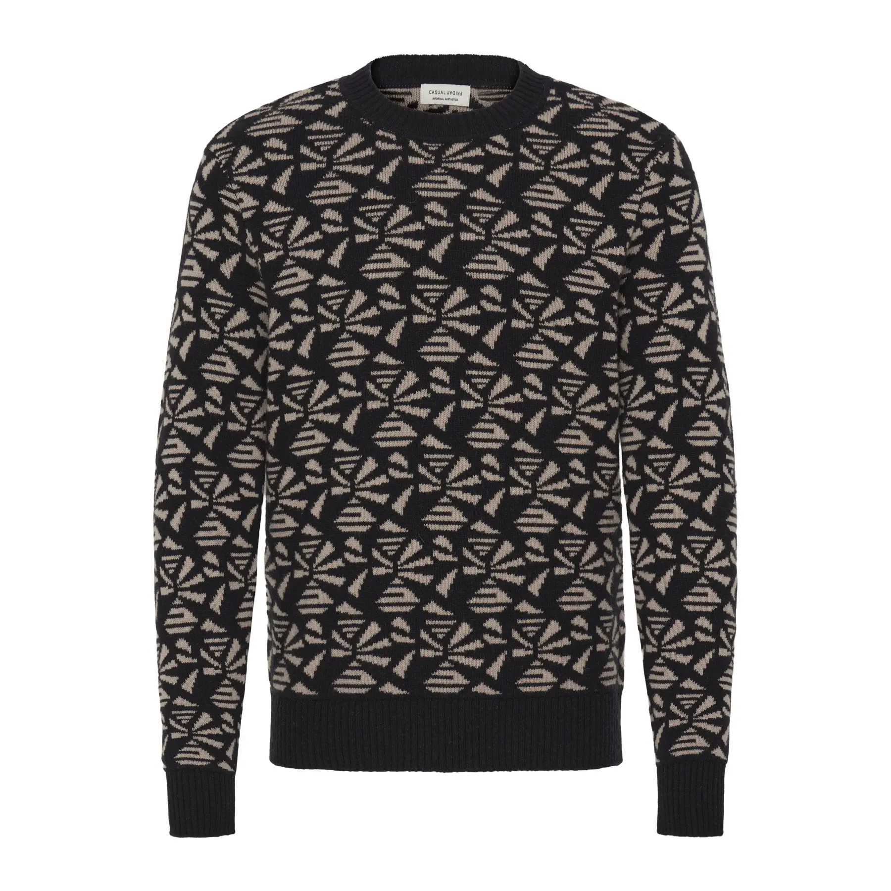 Casual Friday Noir Sweater Cfdemian Geometric