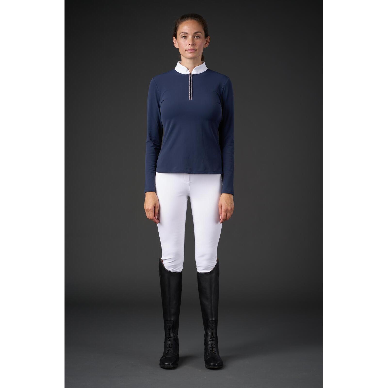 Polo da equitazione maniche lunghe donna Catago Vinica
