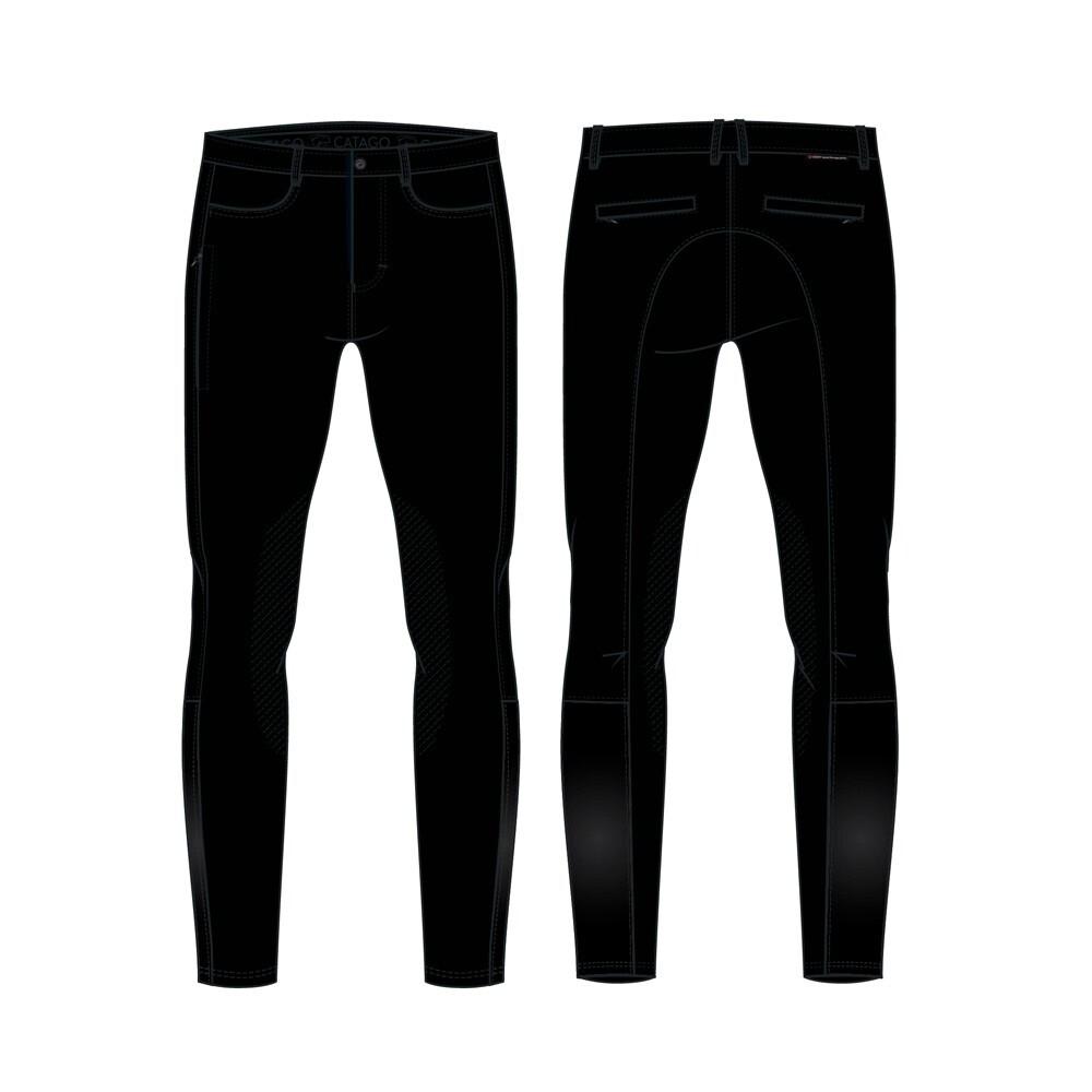 Comparer les prix de Pantalon équitation avec genouillère Catago Raven