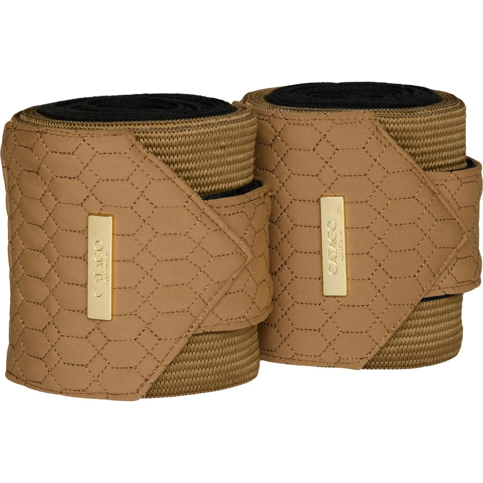 Catago Marron Large Polo Bandages For Horses Fir-Tech